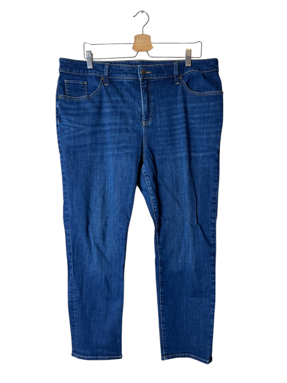 Chico's Plus 16R So Slimming Girlfriend Slim Ankle Dark Blue Jeans